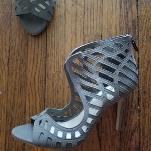 BCBG Generation grey cut out heels